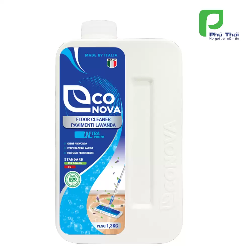 Nước lau sàn oải hương Econova - Floor Cleaner Pavimenti Lavanda 1.3 kg - Shopbiz