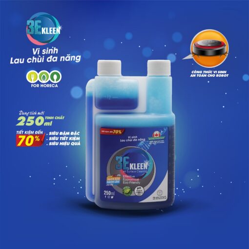 3E Kleen - Bộ vi sinh lau chùi đa năng (1 chai 500ml + 1 bình 250ml) chính hãng giá tốt - Shopbiz