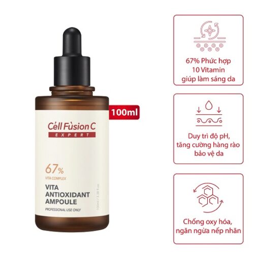 Ampoule Dưỡng Trắng và Ngăn Ngừa Lão Hóa – Cell Fusion C Expert Vita Antioxidant Ampoule 100ml - Shopbiz