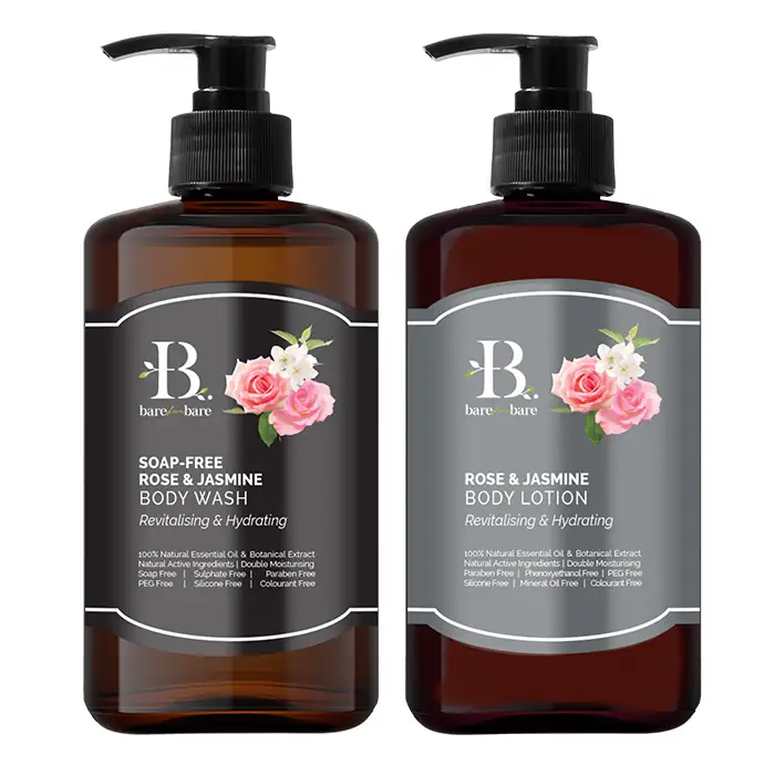 Bộ chăm sóc cơ thể Rose and Jasmine - Cấp ẩm và phục hồi Bare for Bare chính hãng giá tốt - Shopbiz