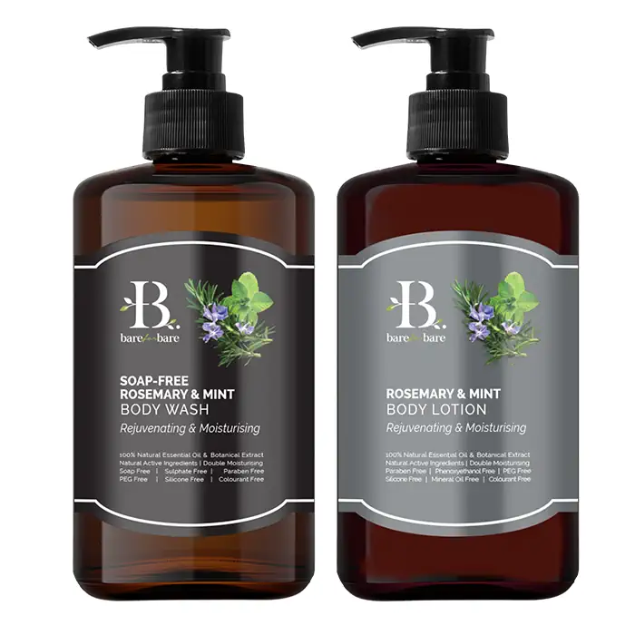 Bộ chăm sóc cơ thể Rosemary & Mint - Dưỡng ẩm và trẻ hóa Bare for Bare chính hãng giá tốt - Shopbiz