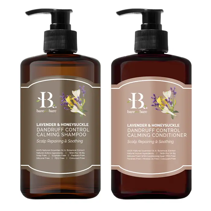 Bộ chăm sóc tóc Bare For Bare Sạch gàu - Lavender & Honeysuckle (Làm dịu và kiểm soát gàu) - Shopbiz