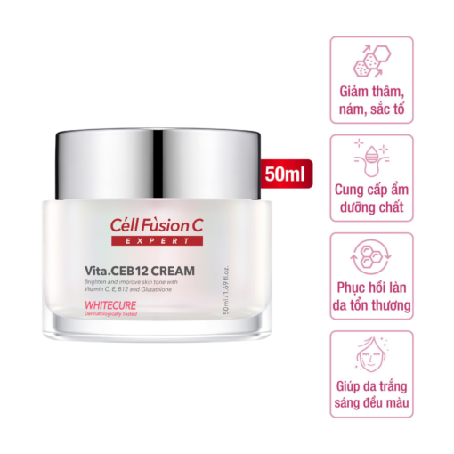 Cell Fusion C Expert – Kem dưỡng trắng & đều màu da White Cure Vita.CEB12 CREAM - Shopbiz