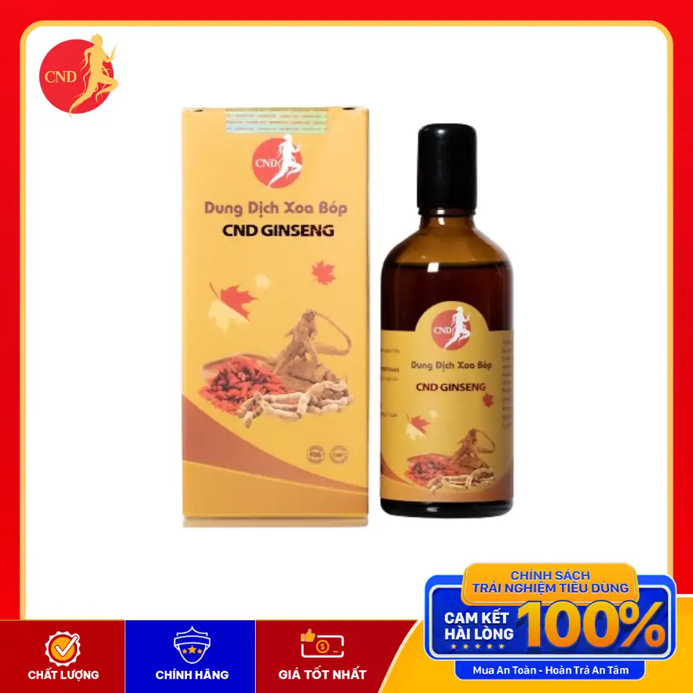 Dung dịch xoa bóp CND Ginseng (Sâm Bắc Mỹ Canada)