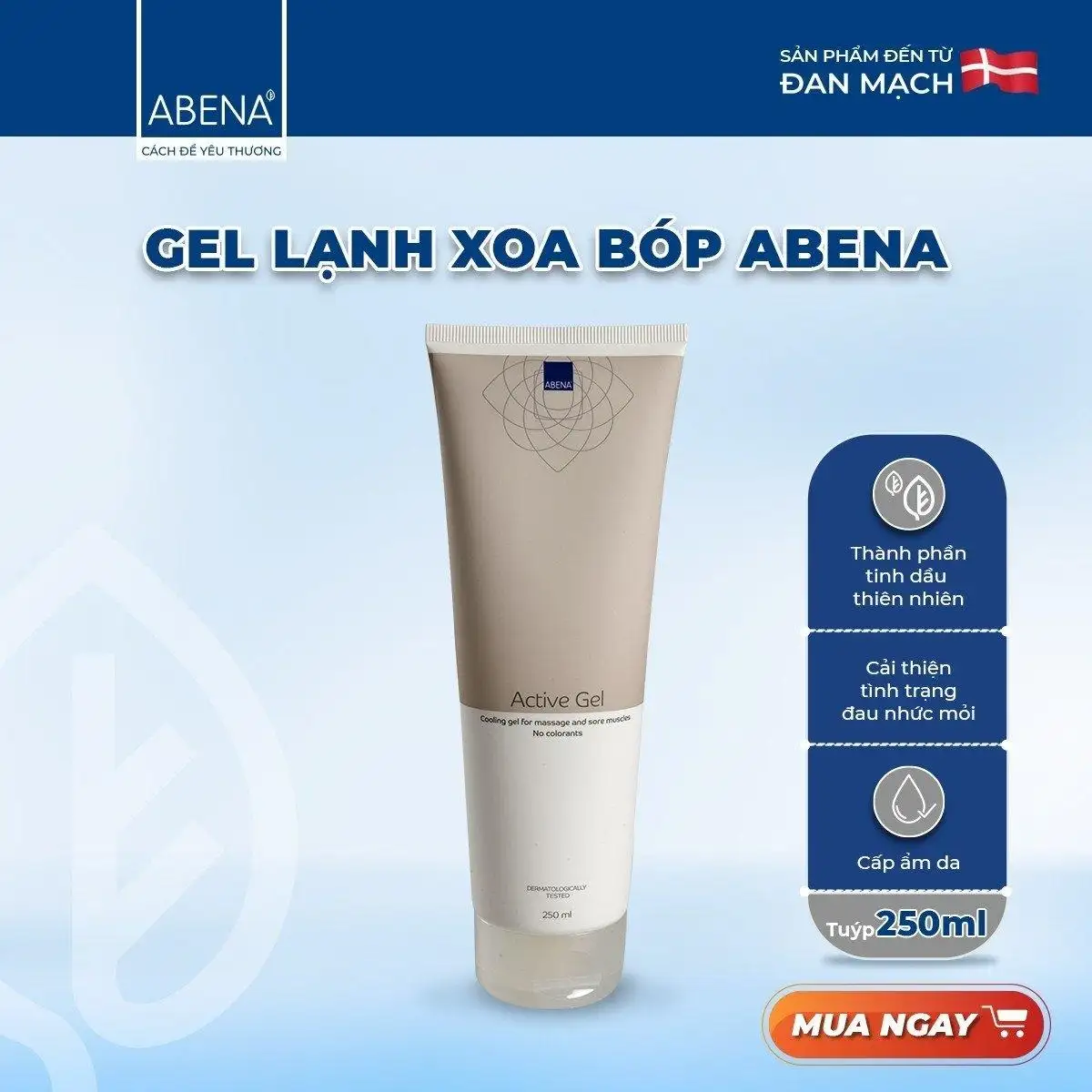 Gel Lạnh Xoa Bóp Giảm đau Abena Active Gel 250ml - Droppii Mall