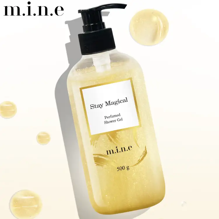 Gel tắm nhũ vàng hương nước hoa MINE Stay Magical 500g chính hãng giá tốt - Shopbiz