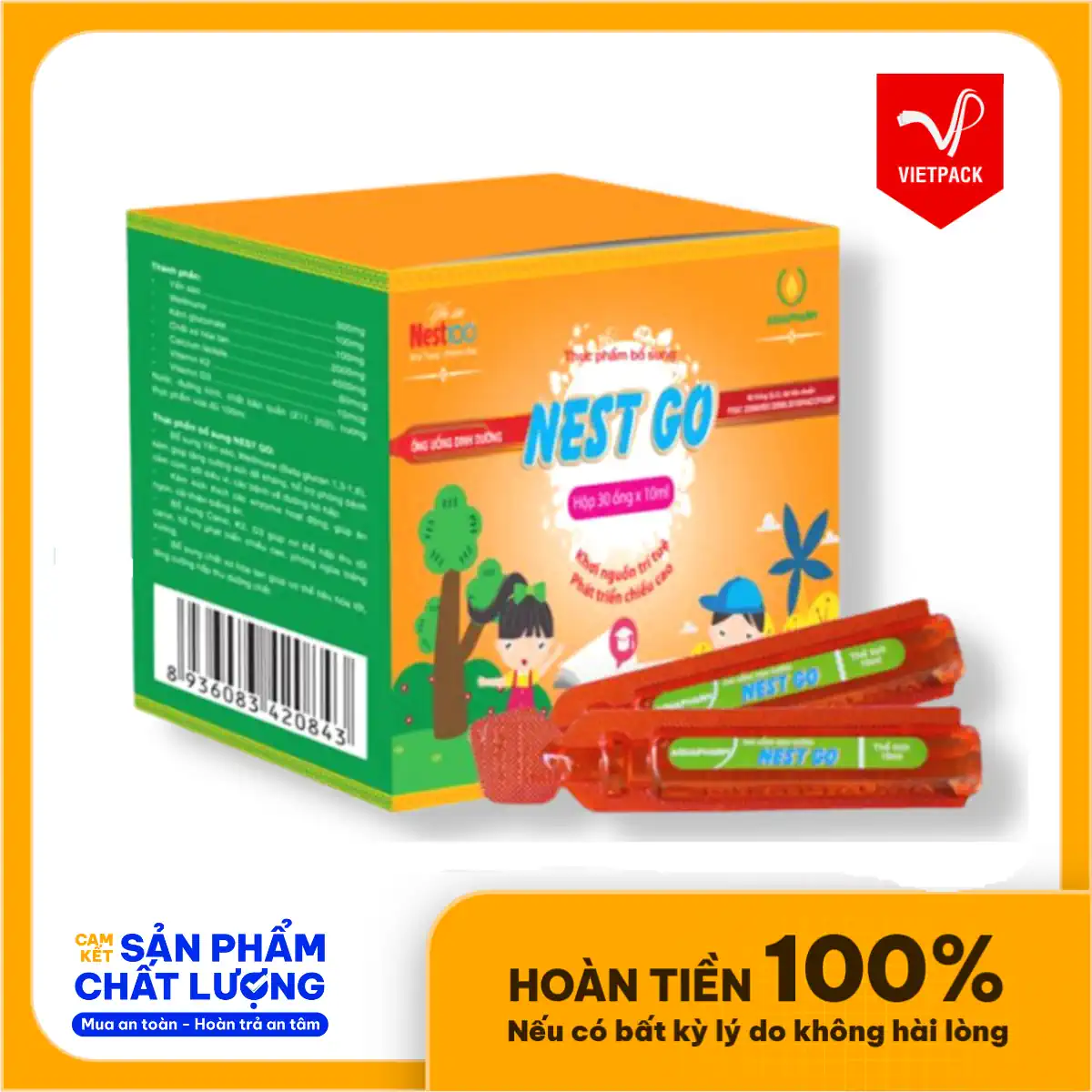 Thành Phần Nest Go Bổ Sung Dinh Dưỡng Cho Trẻ Còi Cọc