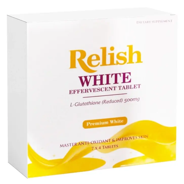 Relish White 28 viên – Trắng da