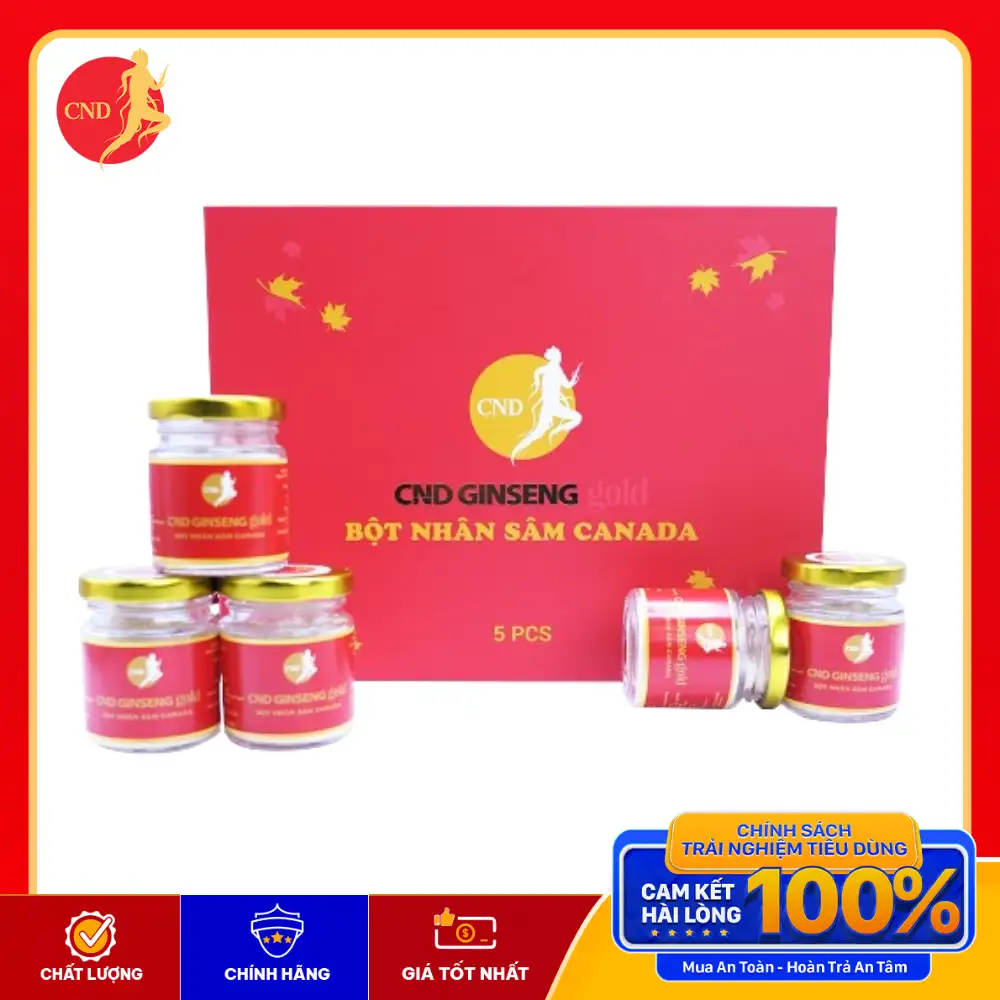 Set 5 bột nhân sâm Canada CND GINSENG