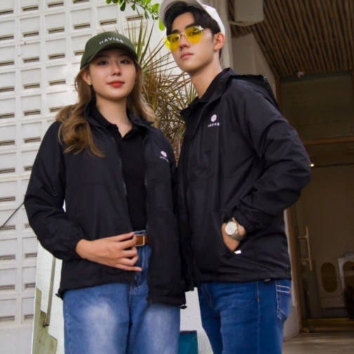 Set Áo Khoác Couple HAVIAS® HOODIE đen