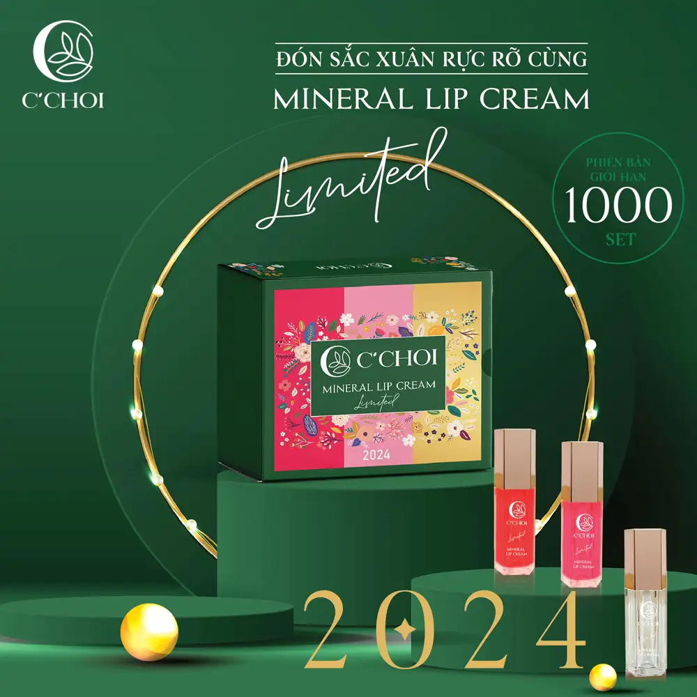 Son Kem Khoáng C'choi (Hộp Quà Tết 2025 C'Choi) – Mineral Lip Cream