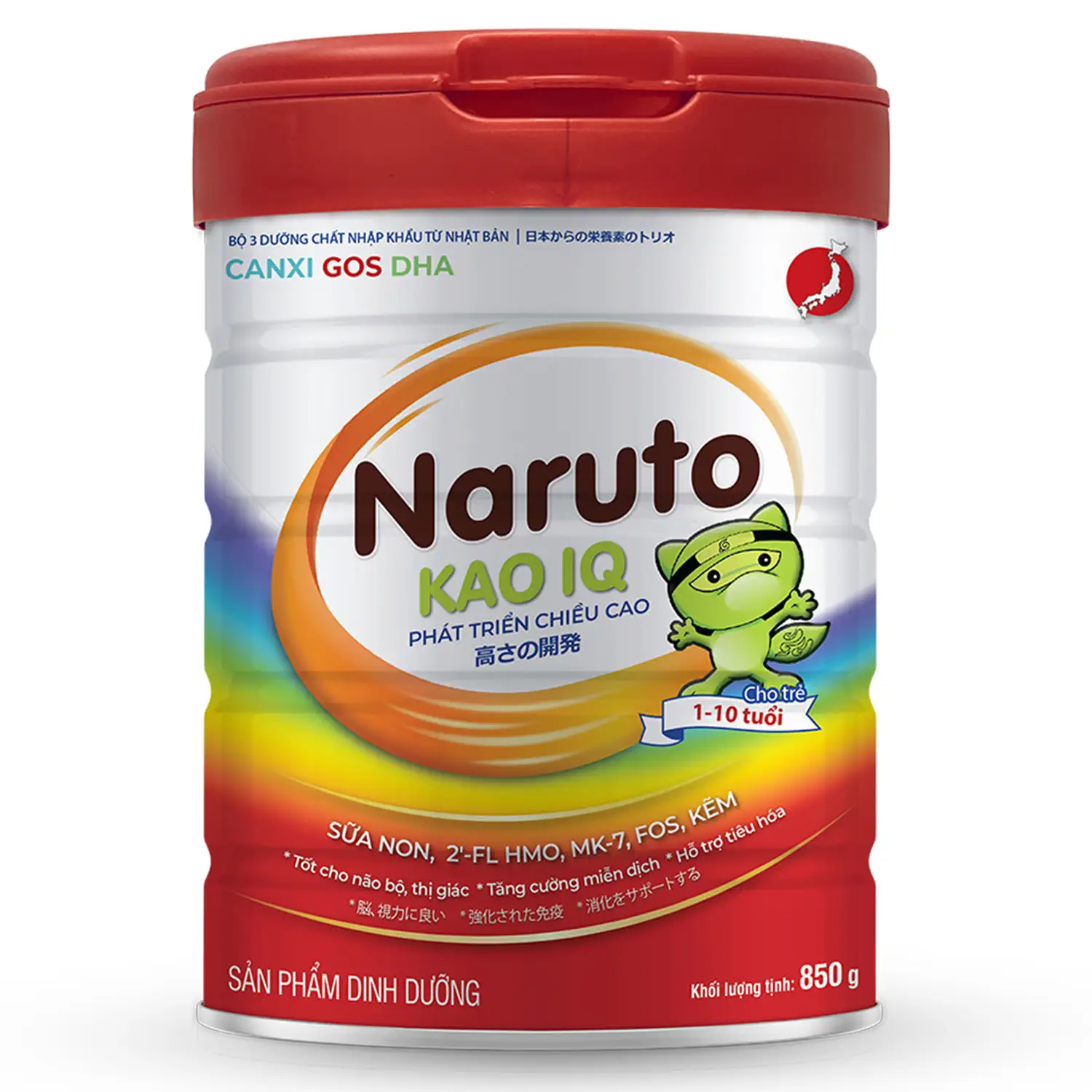 Sữa bột Naruto KAO IQ chính hãng giá tốt 850g - Phát triển chiều cao - SK Milk - Shopbiz