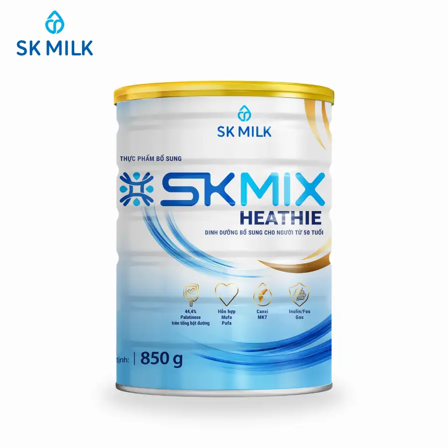 Sữa Bột Skmix Heathie - Sk Milk - Thực Phẩm Bổ Sung Dinh Dưỡng Cho Người Từ 50 Tuổi - Droppii Mall