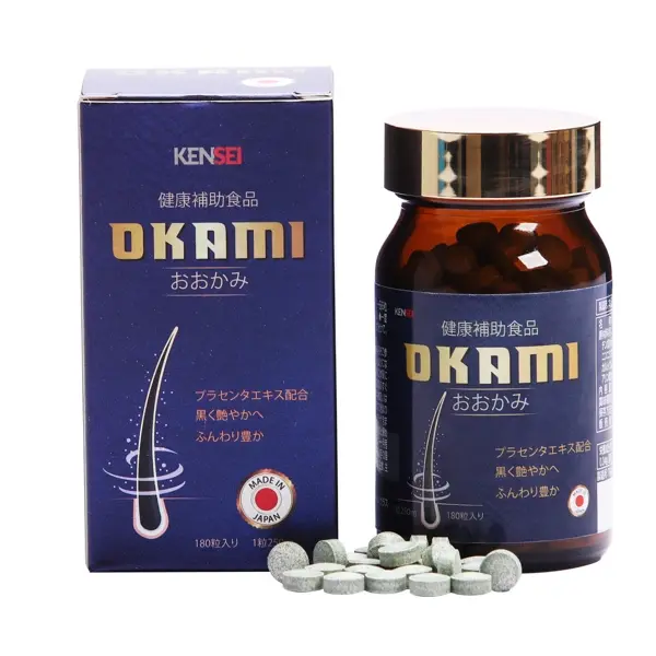 Viên Dưỡng Tóc Okami Kensei Nhật Bản 180 viên chính hãng giá rẻ - Shopbiz