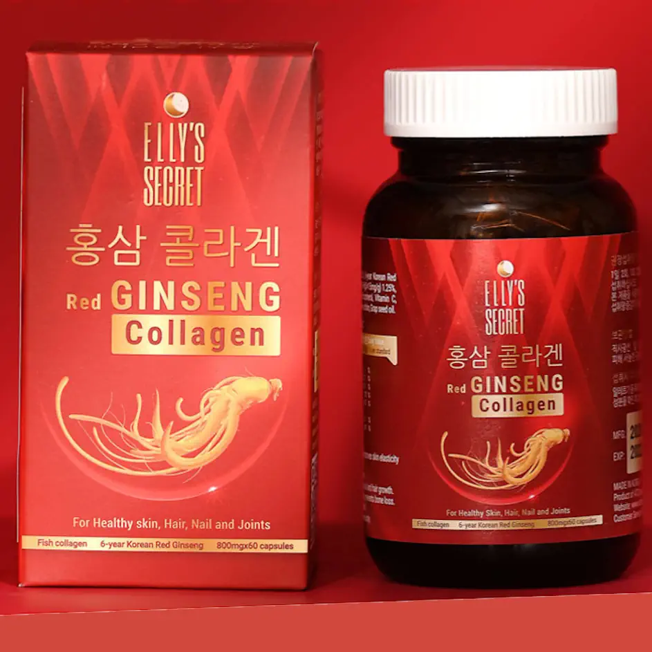 Viên Uống Hồng Sâm Collagen Cao Cấp Hàn Quốc Elly's Secret Hộp 60 Viên - Droppii Mall