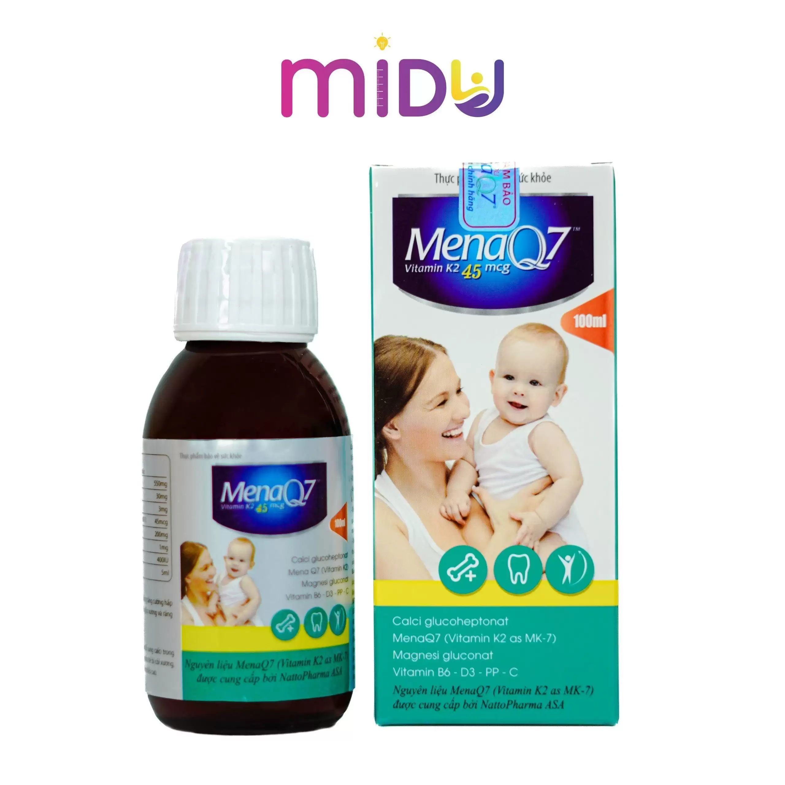 MenaQ7 VitaminK2 45mcg (Dạng lọ 100ml) - Shopbiz