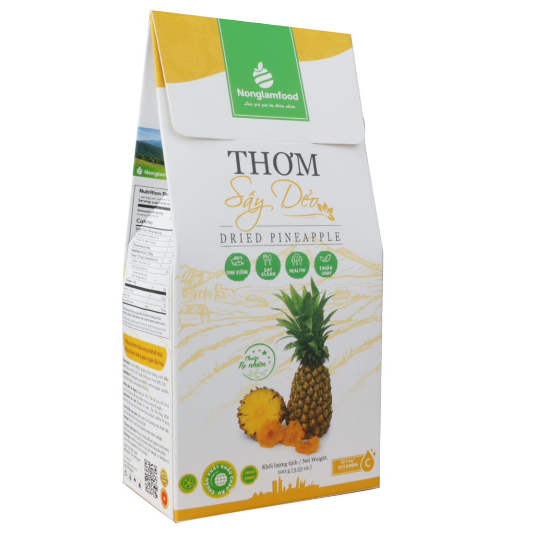 Thơm sấy dẻo Nông Lâm Food 100gr - Shopbiz